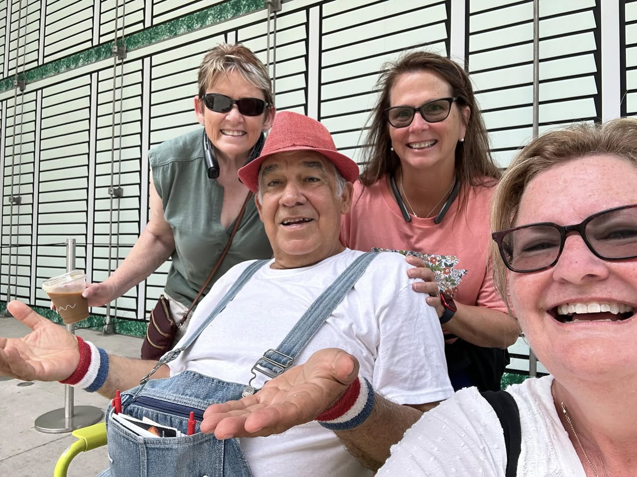 Travel Helpers team with a client on a cruise vacation